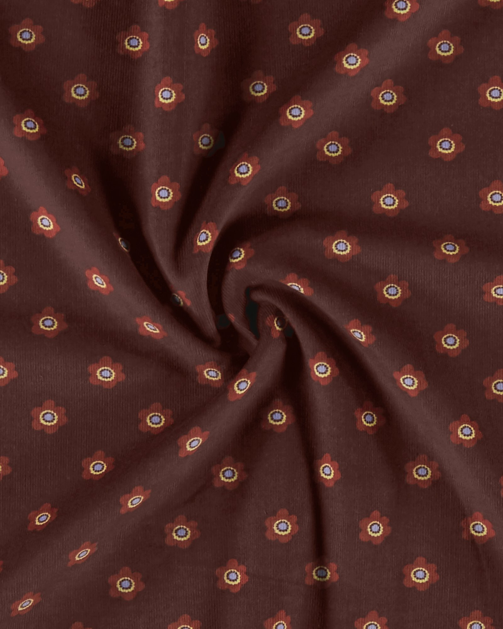 Corduroy 21 wales brown with flowers 430837_pack