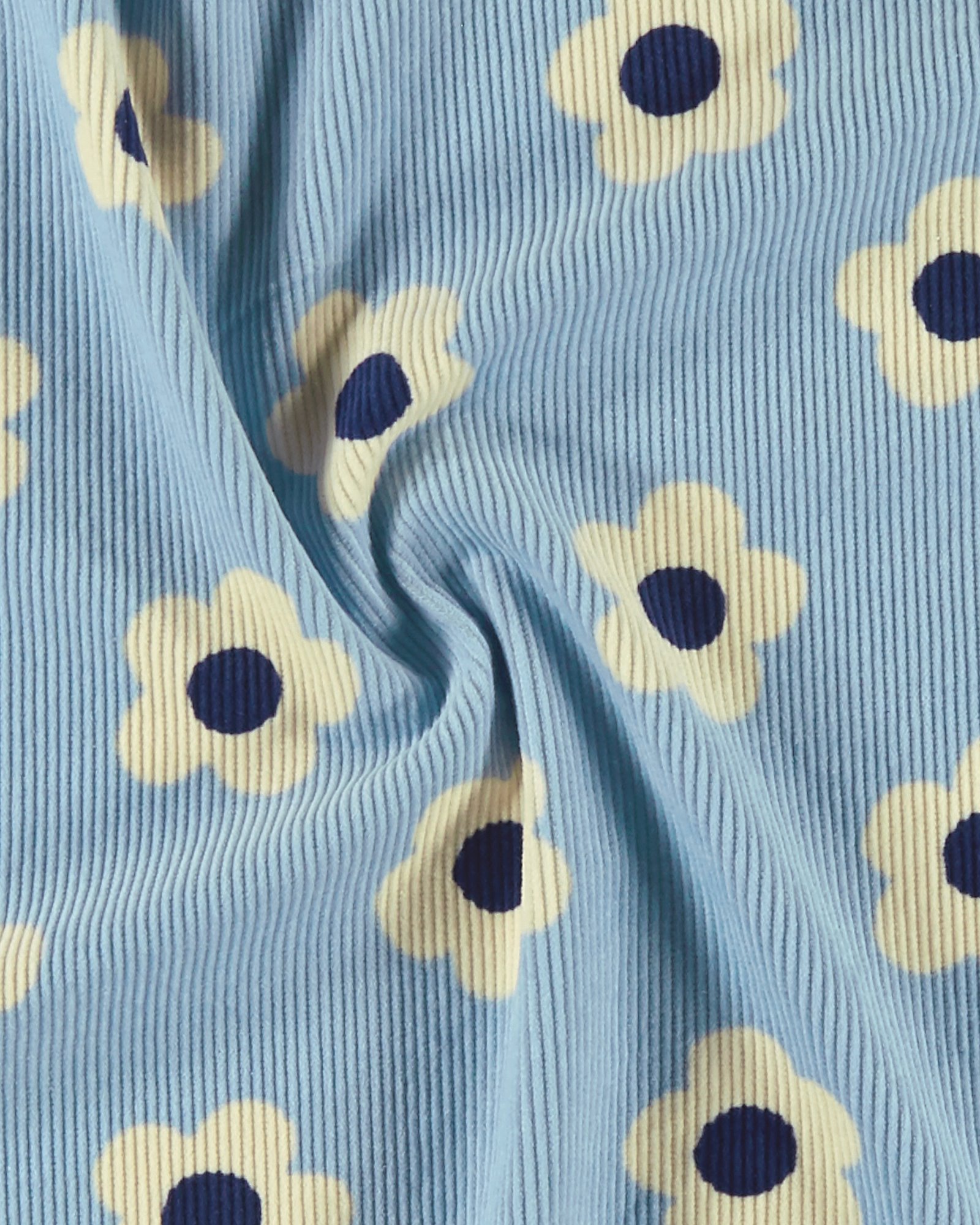 Corduroy 8 wales light blue with daisies 430838_pack
