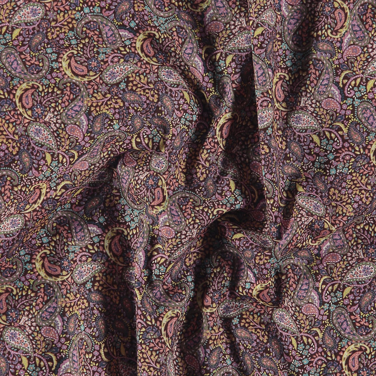 Cotton chestnut brown paisley pattern 852409_pack