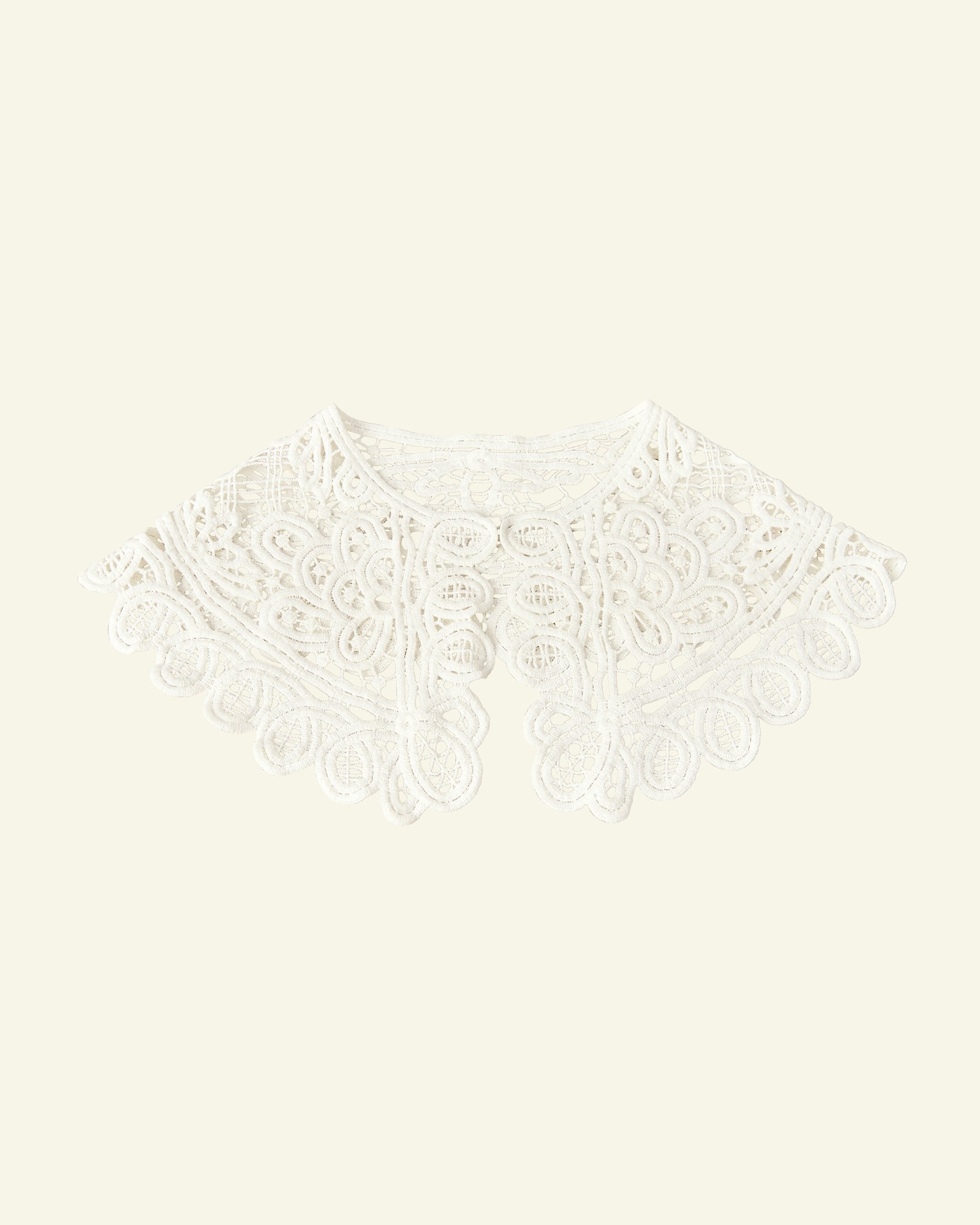 Cotton collar lace 70x17cm white 1pc 25161_sskit