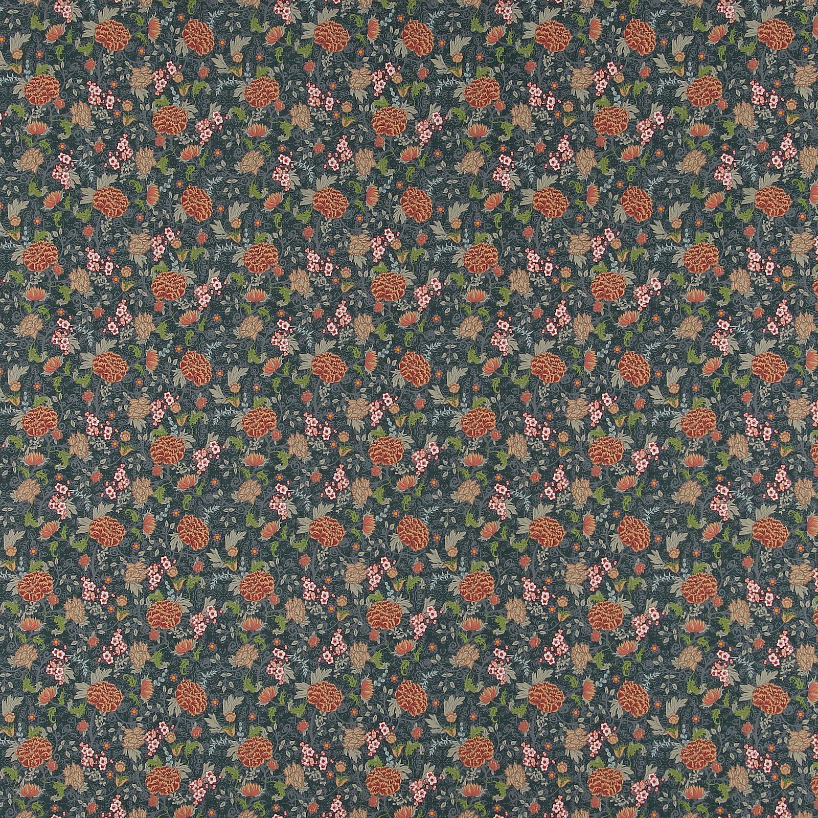Cotton dark petrol with flowers 852336_pack_sp