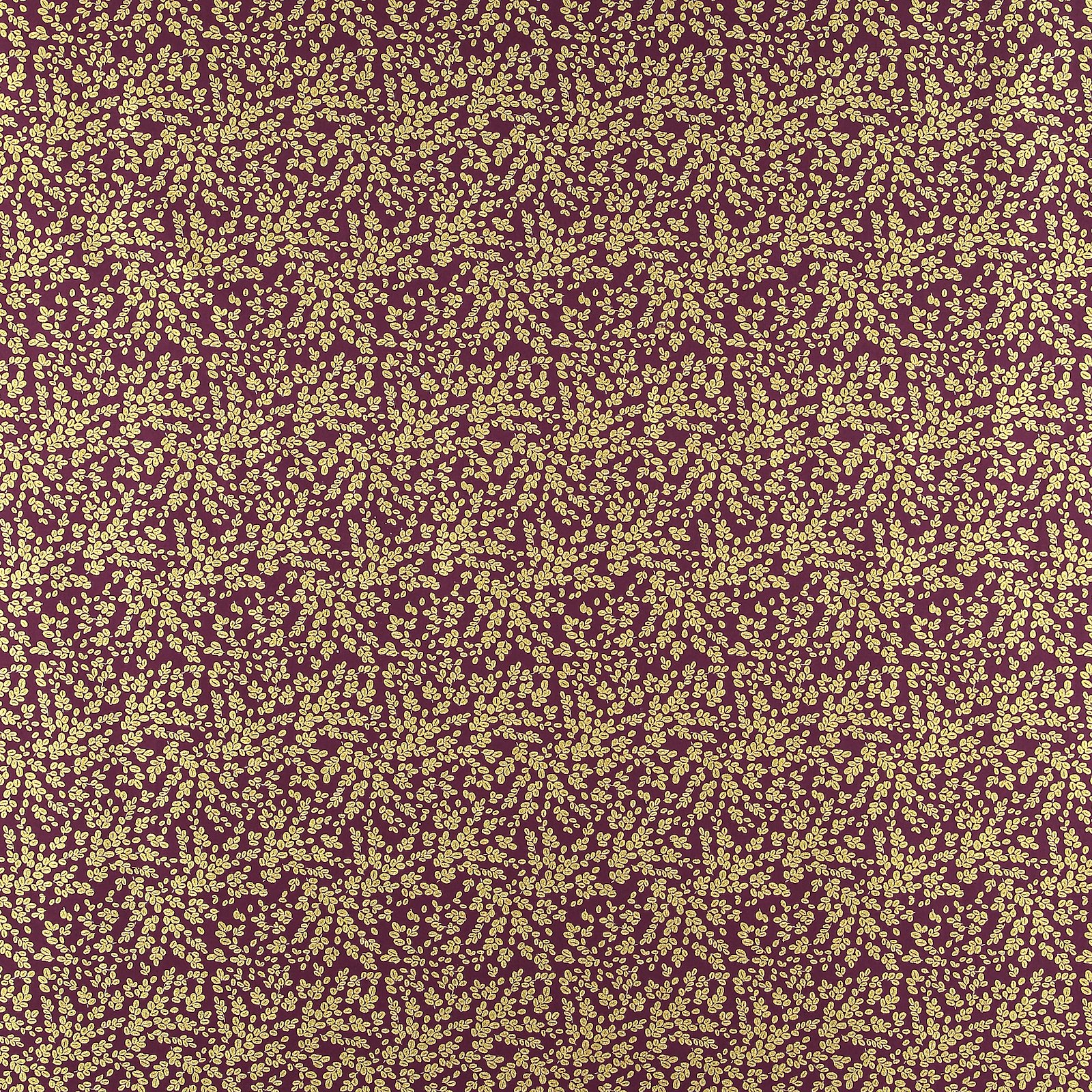 Cotton dark plum with gold leaves 852343_pack_sp