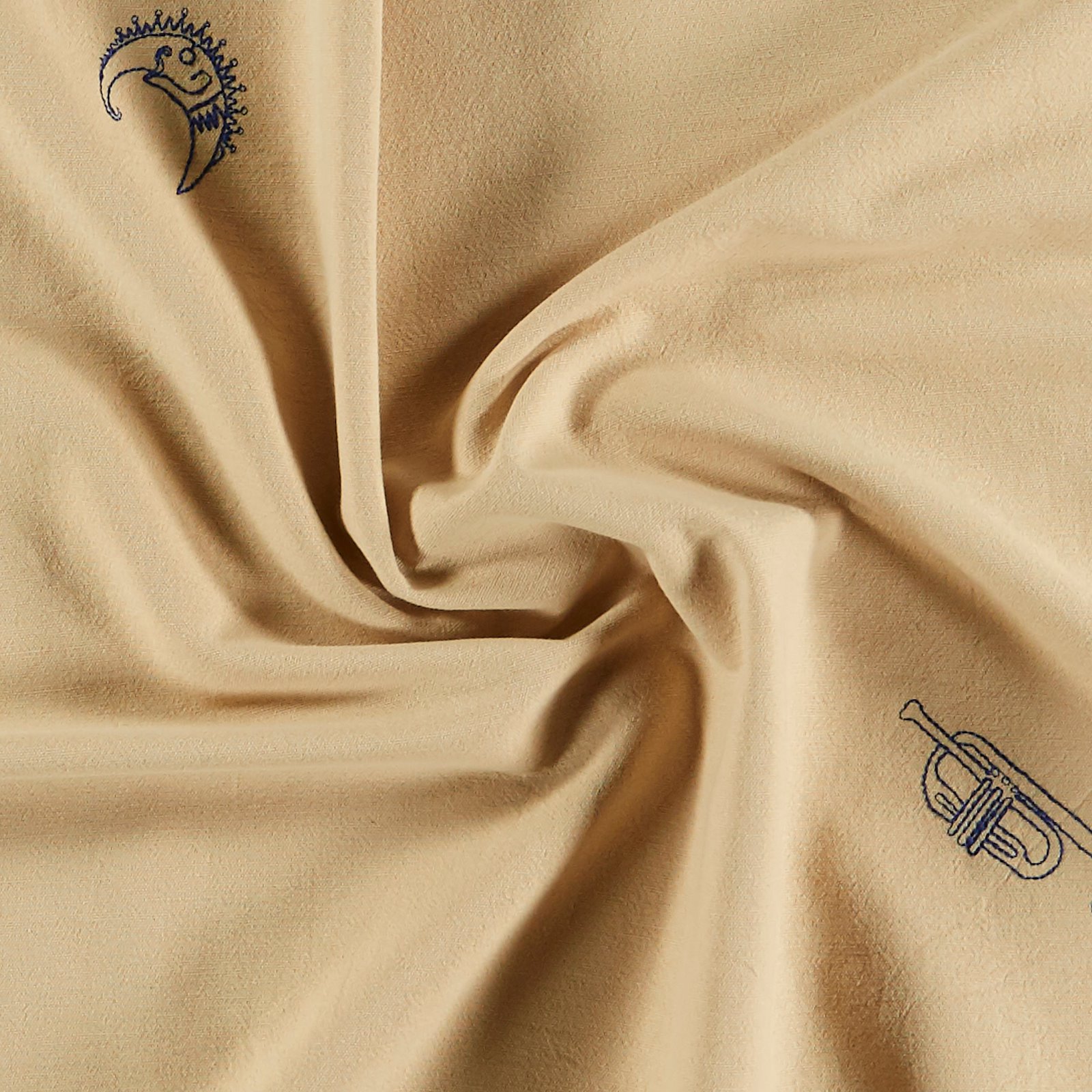 Cotton/linen dark vanilla w embroidery 410157_pack