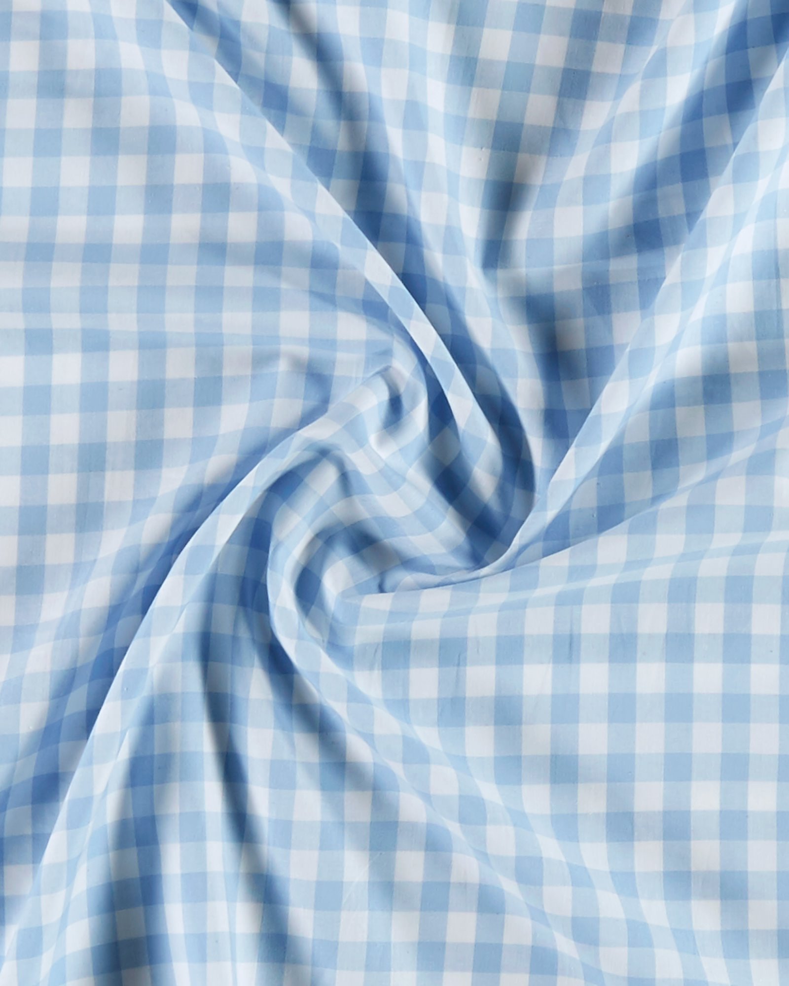 Cotton yarn dyed light blue/white check 780897_pack