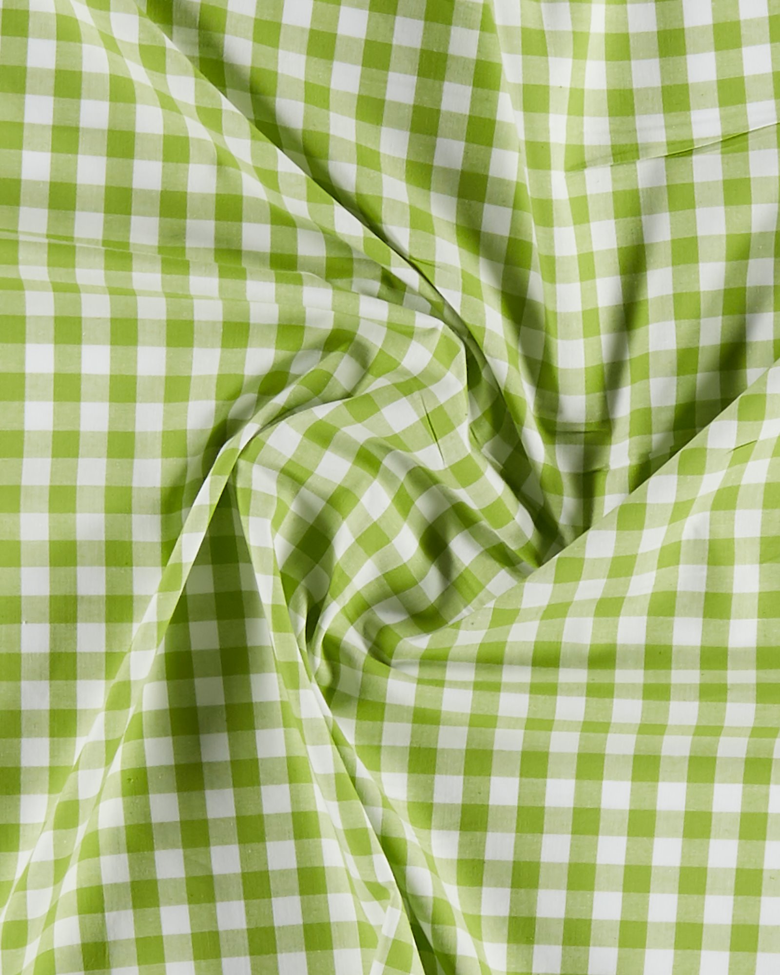 Cotton yarn dyed lime/white check 780900_pack