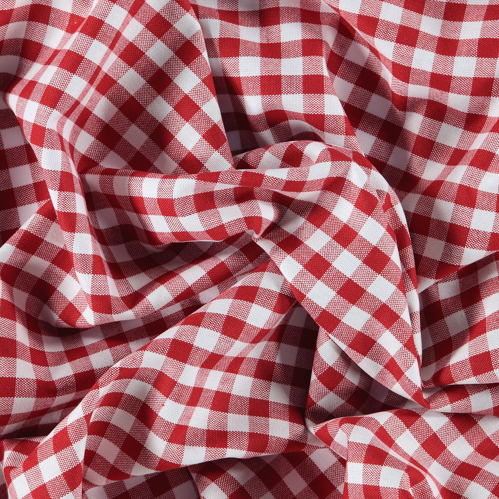 Cotton yarn dyed red/white check 810090_pack