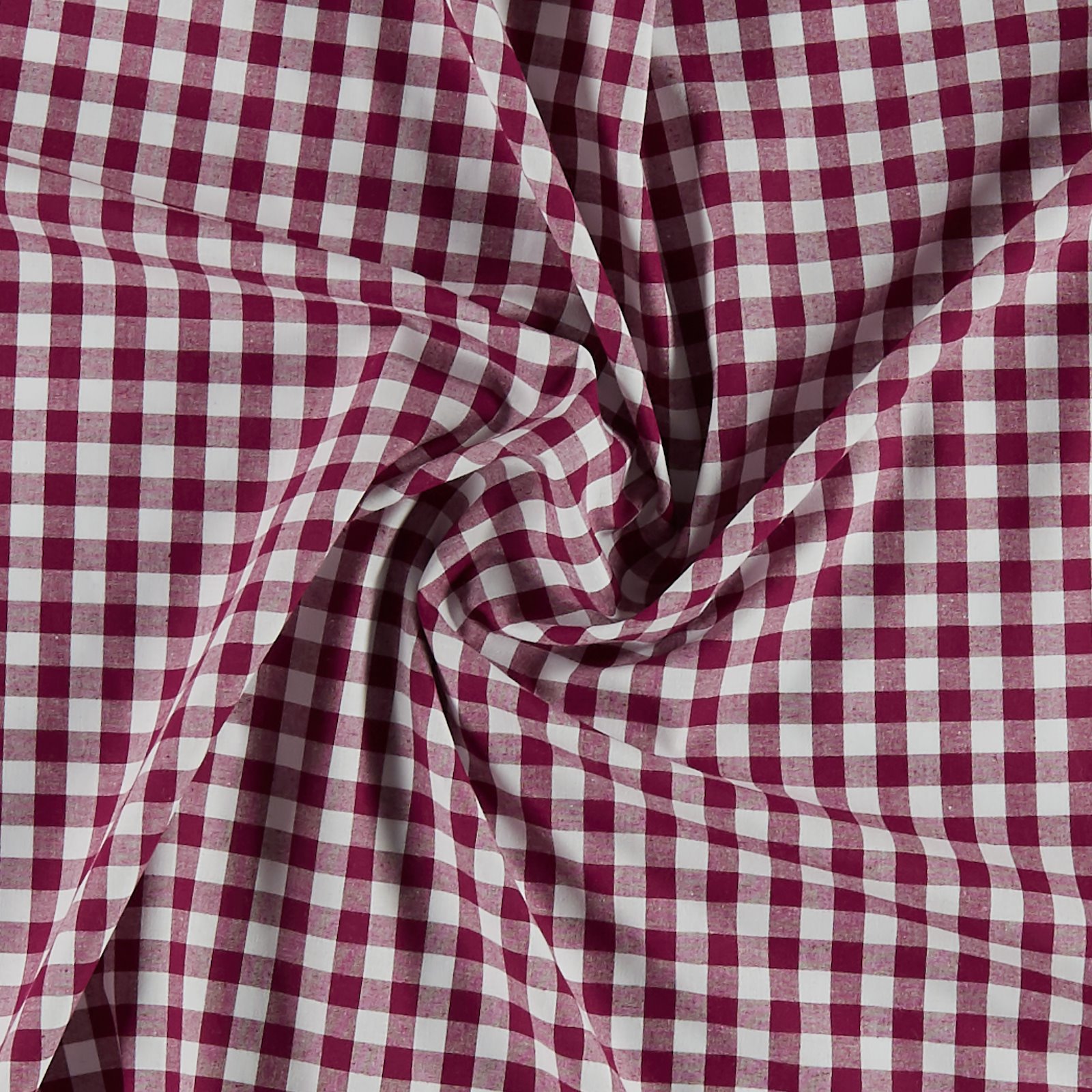 Cotton yarn dyed wine red/white check 780906_pack