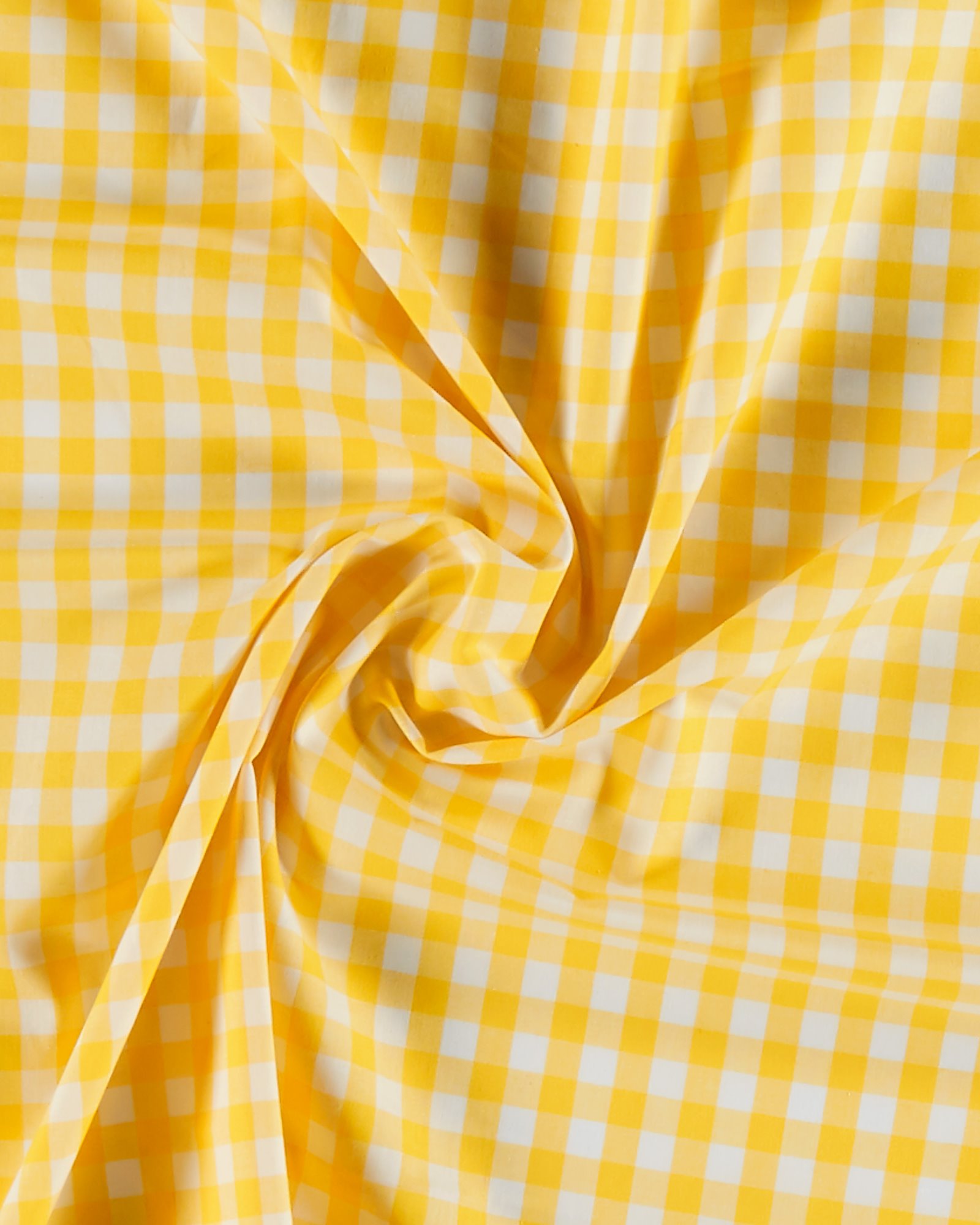 Cotton yarn dyed yellow/white check 780905_pack