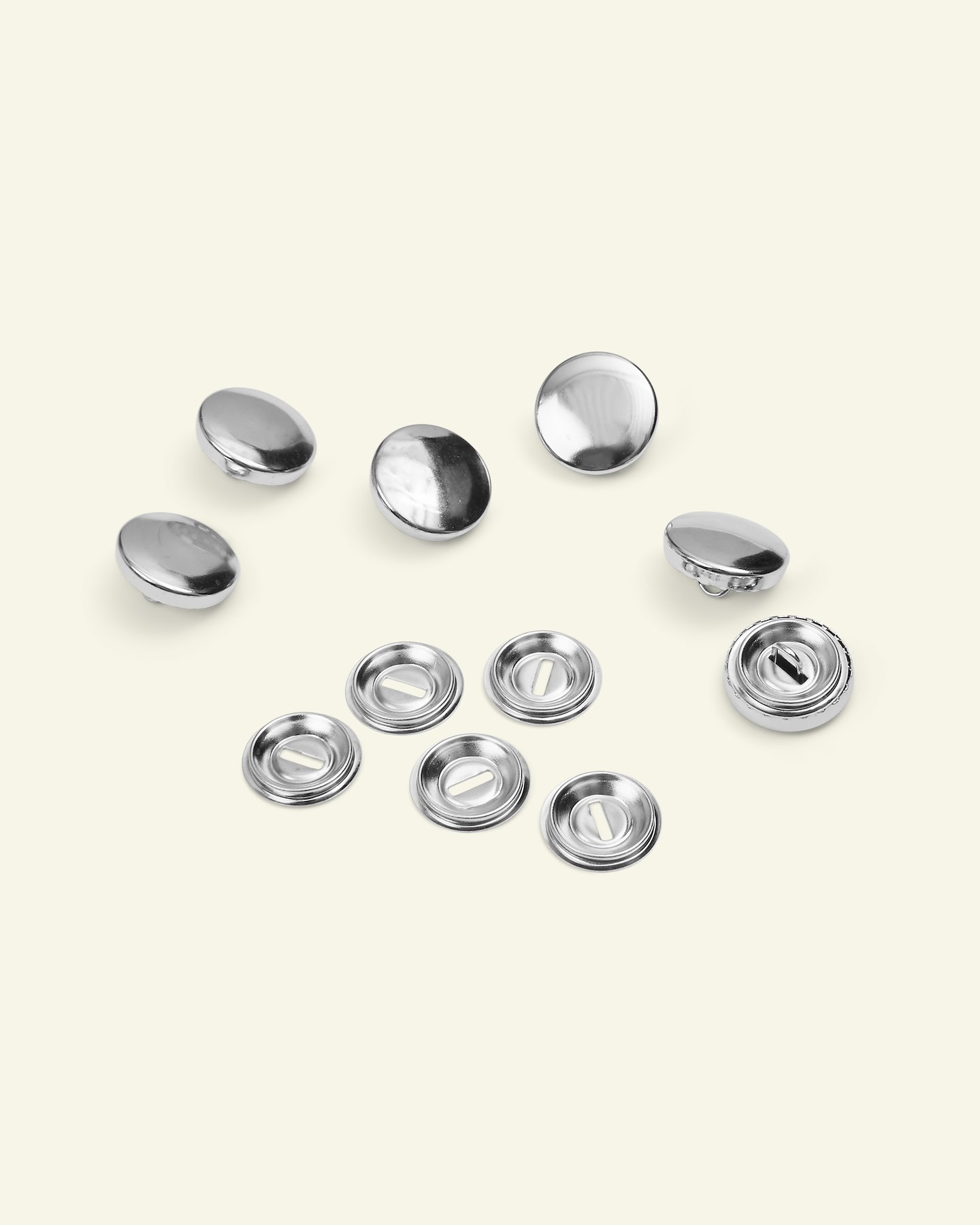 Cover buttons 15mm metal 6pcs 43507_pack
