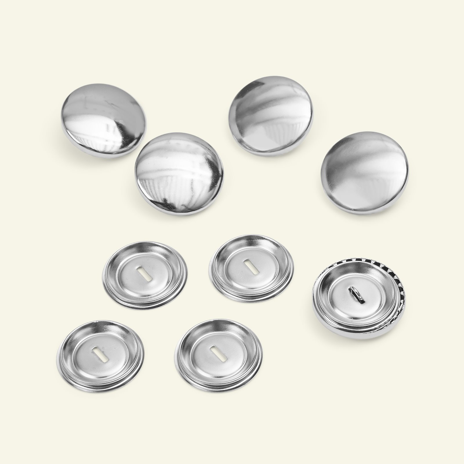 Cover buttons 22mm metal 5pcs 43508_pack