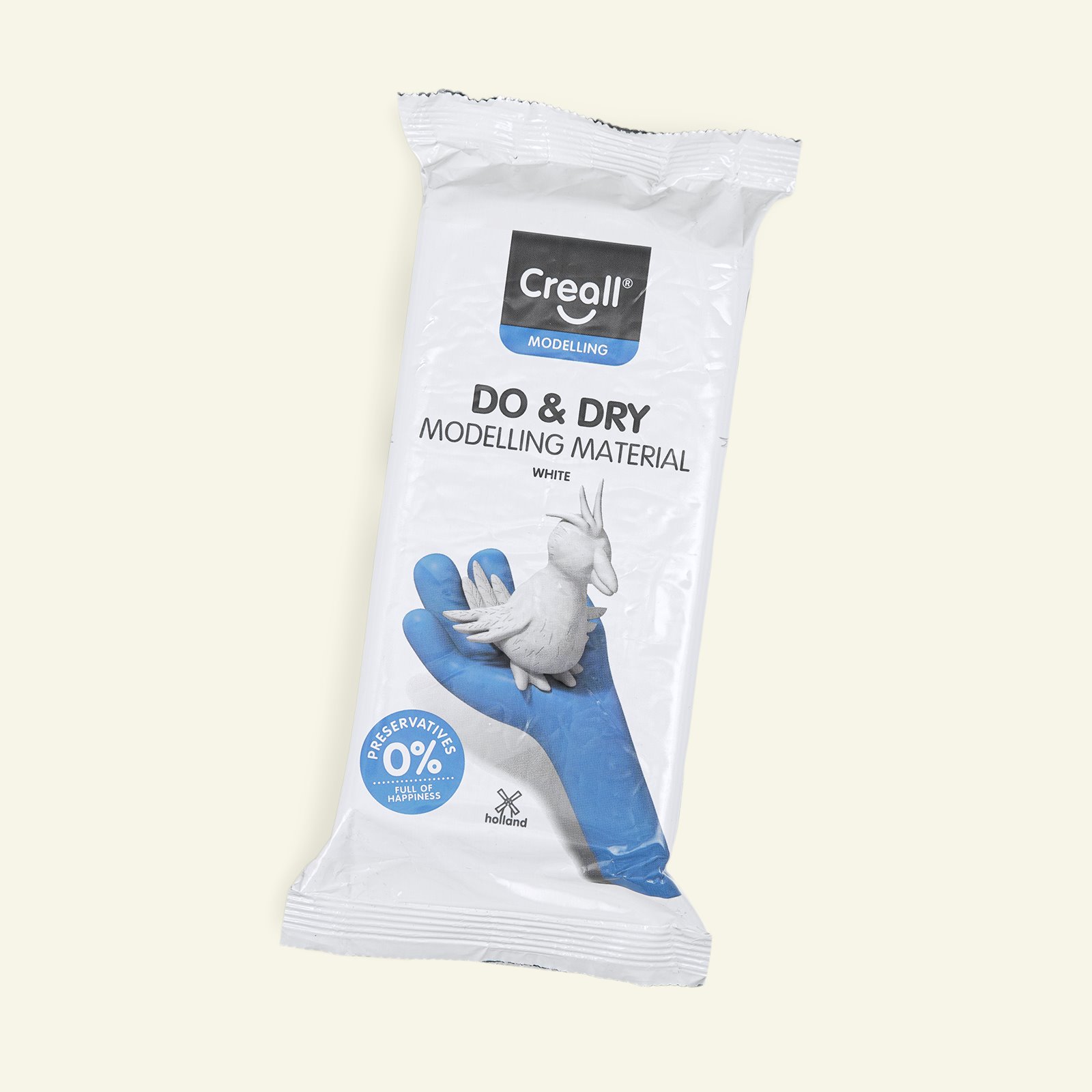 Creall selvhærdende ler hvid 1000g 99022_pack