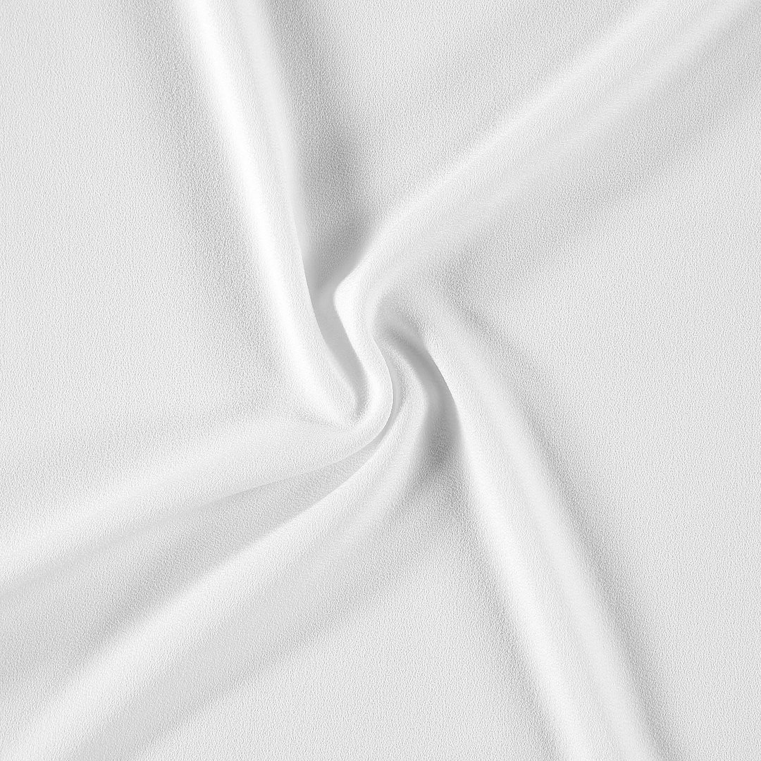 Billede af Crepe georgette med stretch hvid