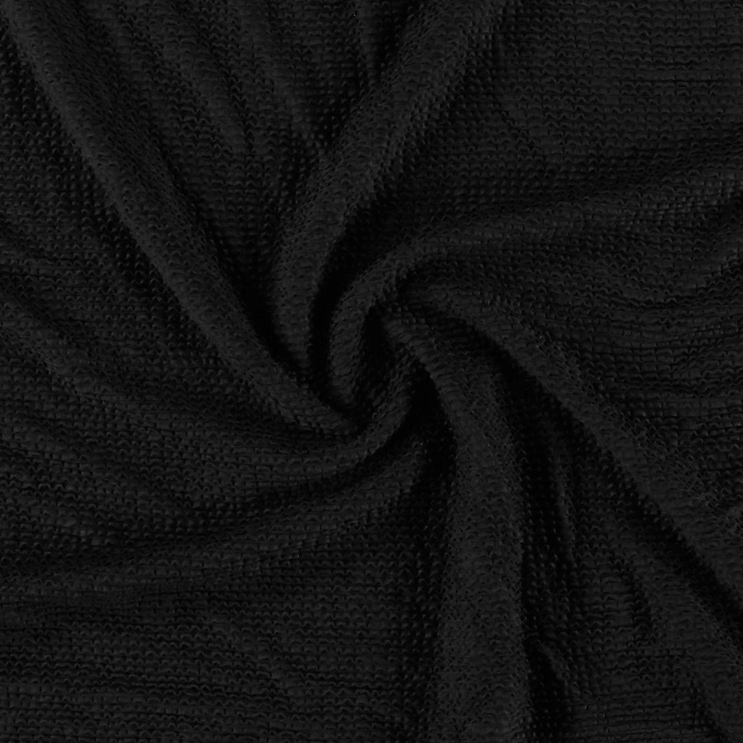 Billede af Crepe jersey med stretch sort