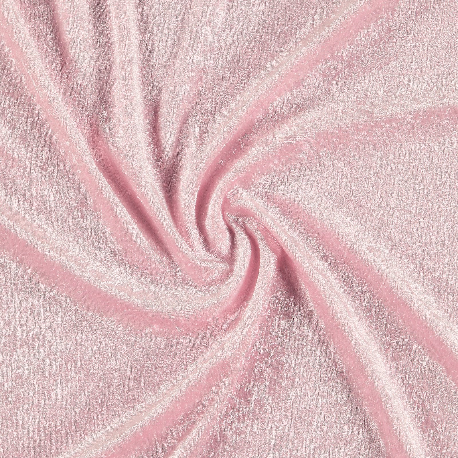 Crushed velvet baby pink  Selfmade® (Stoff & Stil)
