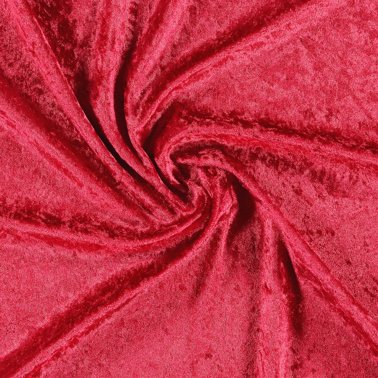 Crushed velvet deep red