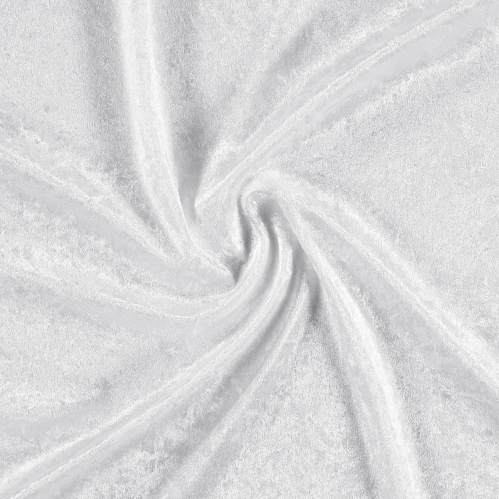 White Crushed Velvet Velour Stretch Fabric Material Polyester 150cm 59 Wide  -  Canada