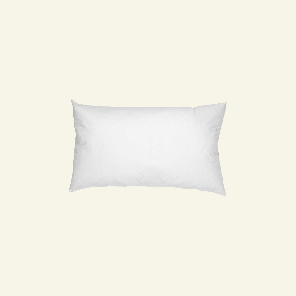 Cushion w/fibre filling 60x35cm white 38000065_pack