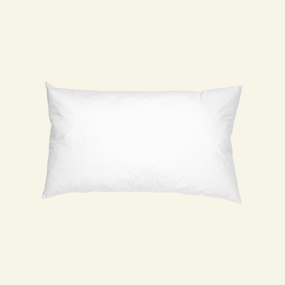 Cushion w/fibre filling 80x40cm white 38000045_pack