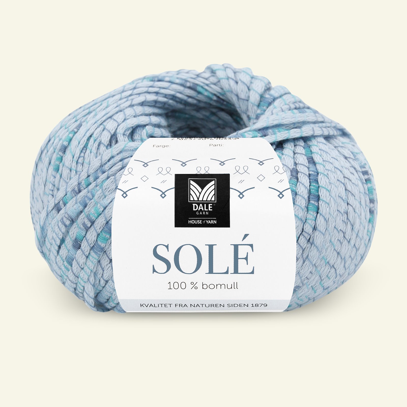Dale Garn, 100% cotton yarn "Solé", light blue (903) 90000872_pack