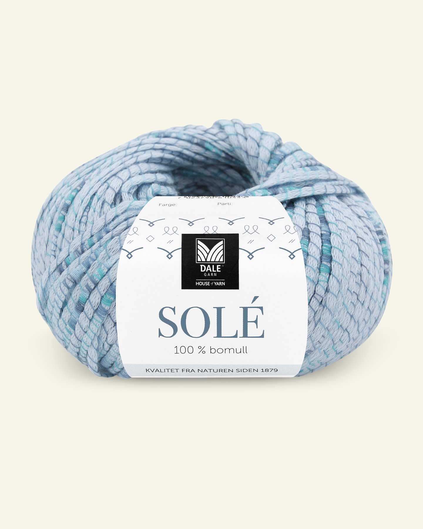 Dale Garn, 100% cotton yarn "Solé", light blue (903) 90000872_pack