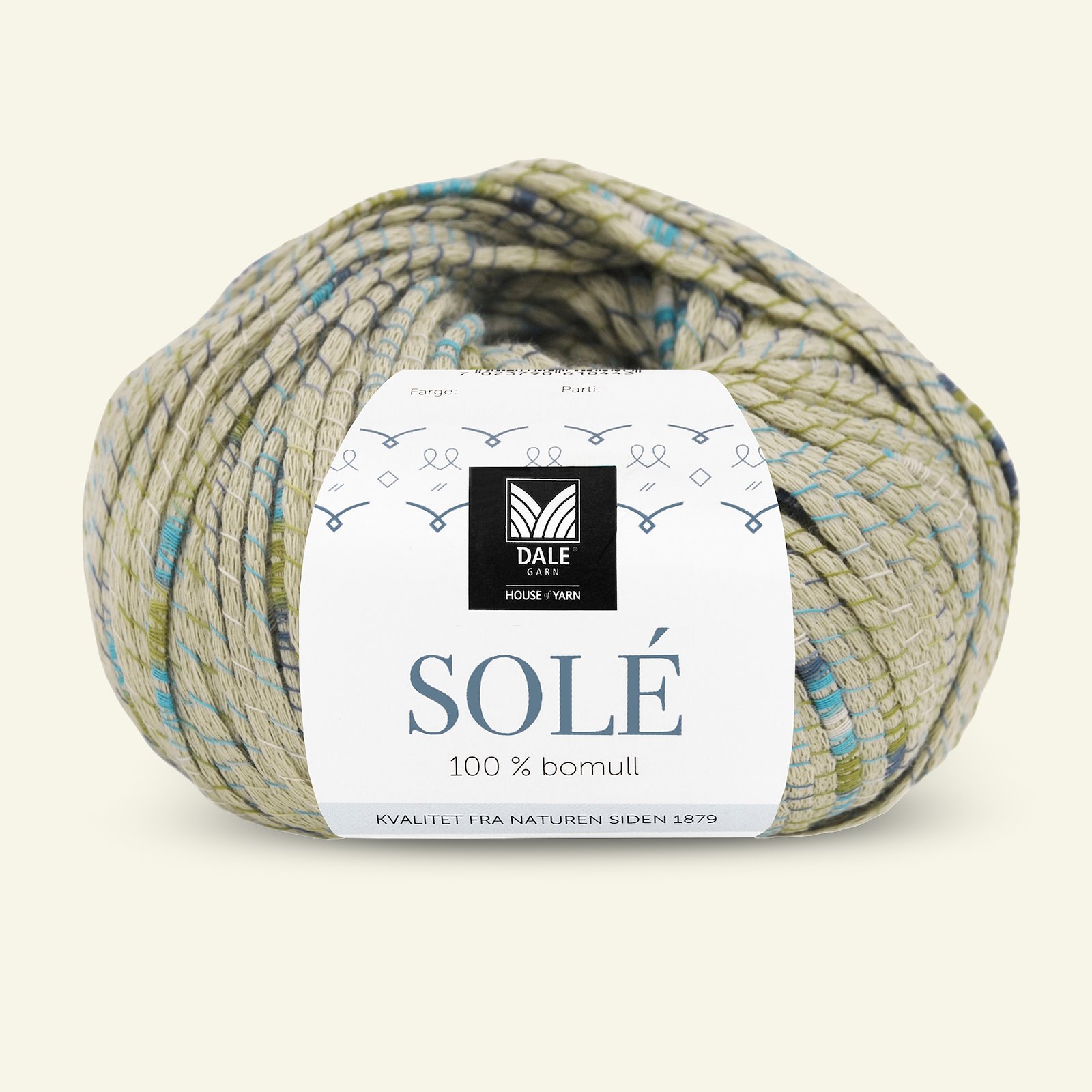 Dale Garn, 100% cotton yarn "Solé", olive green (902) 90000871_pack