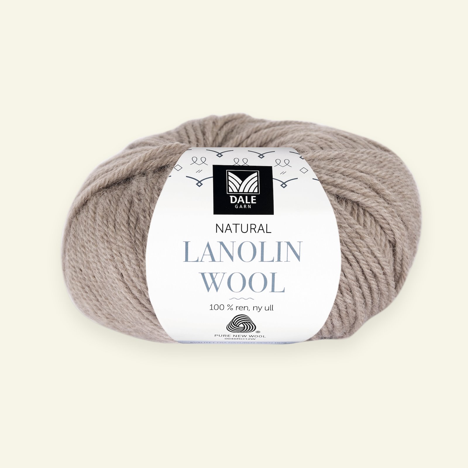 Dale Garn, 100% ekologisk ullgarn "Lanolin Wool", beige mel. (1422) 90000284_pack