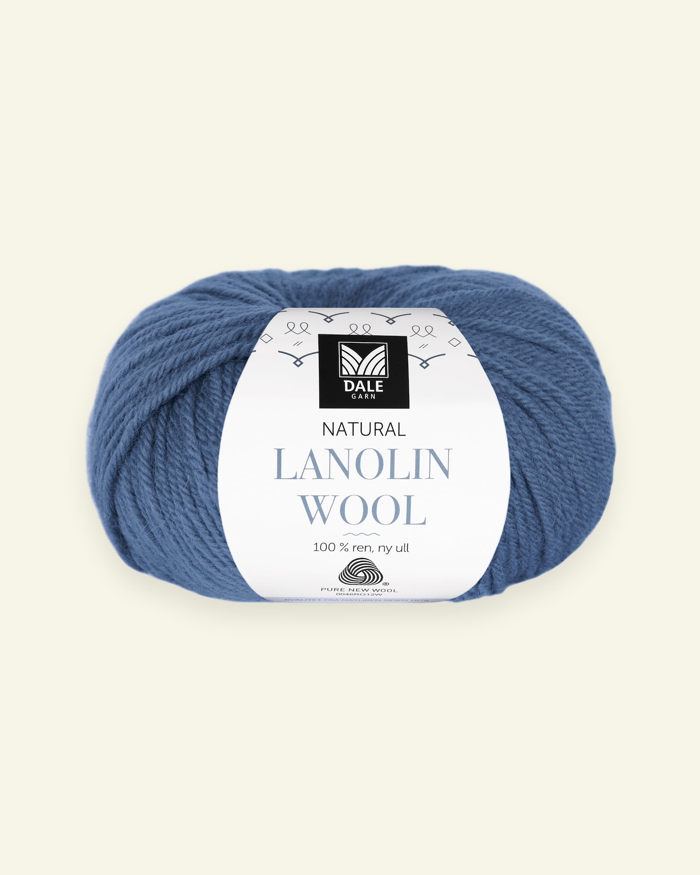 Dale Garn, 100% ekologisk ullgarn "Lanolin Wool", blå (1435) 90000290_pack