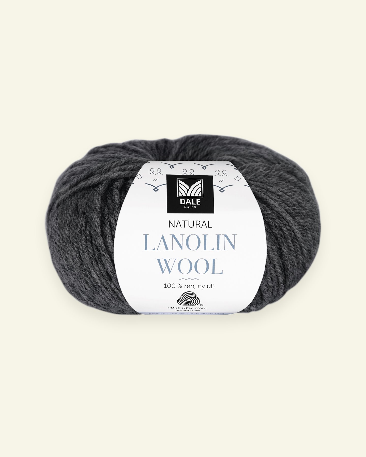 Dale Garn, 100% ekologisk ullgarn "Lanolin Wool", koksgrå mel. (1431) 90000288_pack