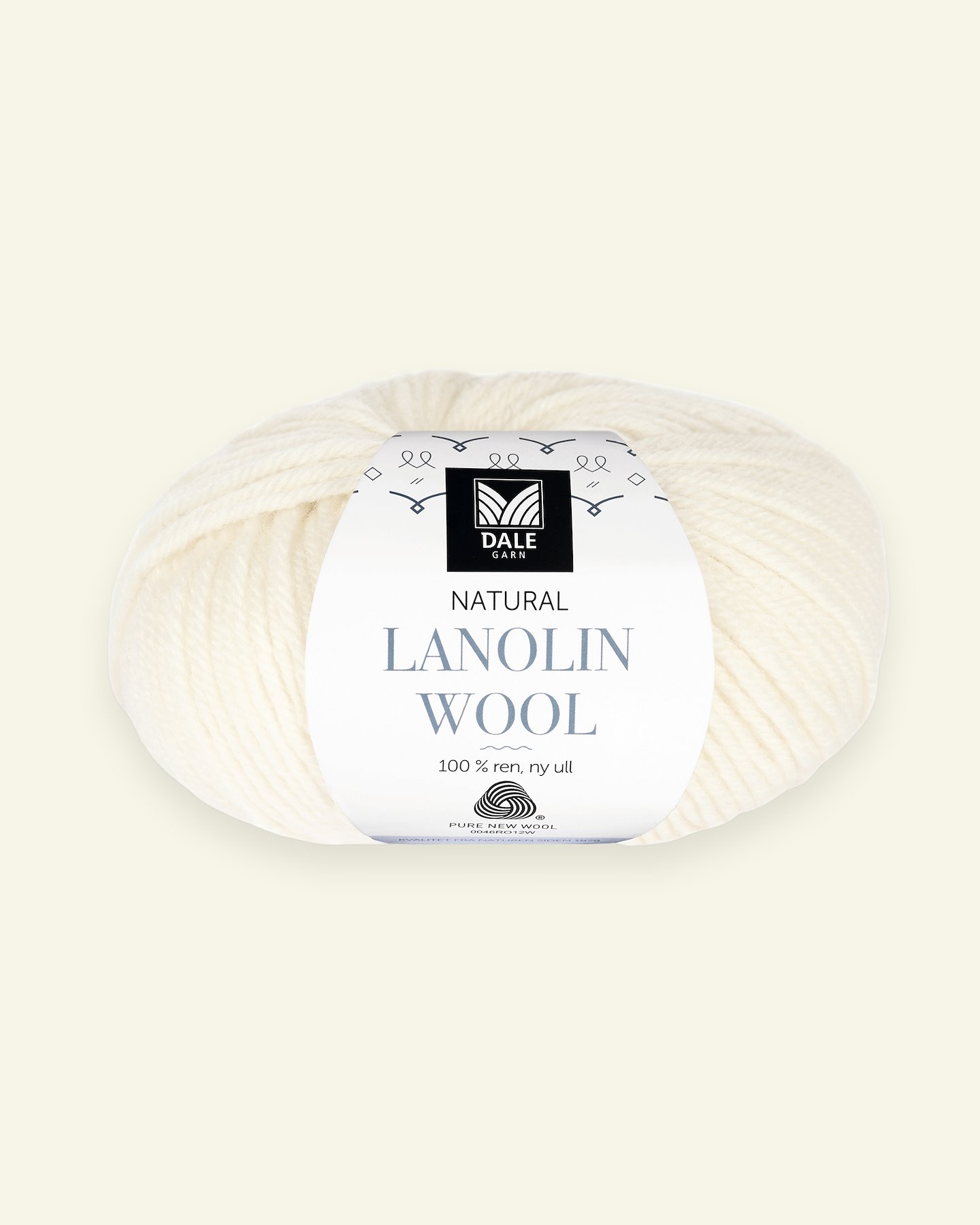 Dale Garn, 100% ekologisk ullgarn "Lanolin Wool", offwhite (1401) 90000272_pack