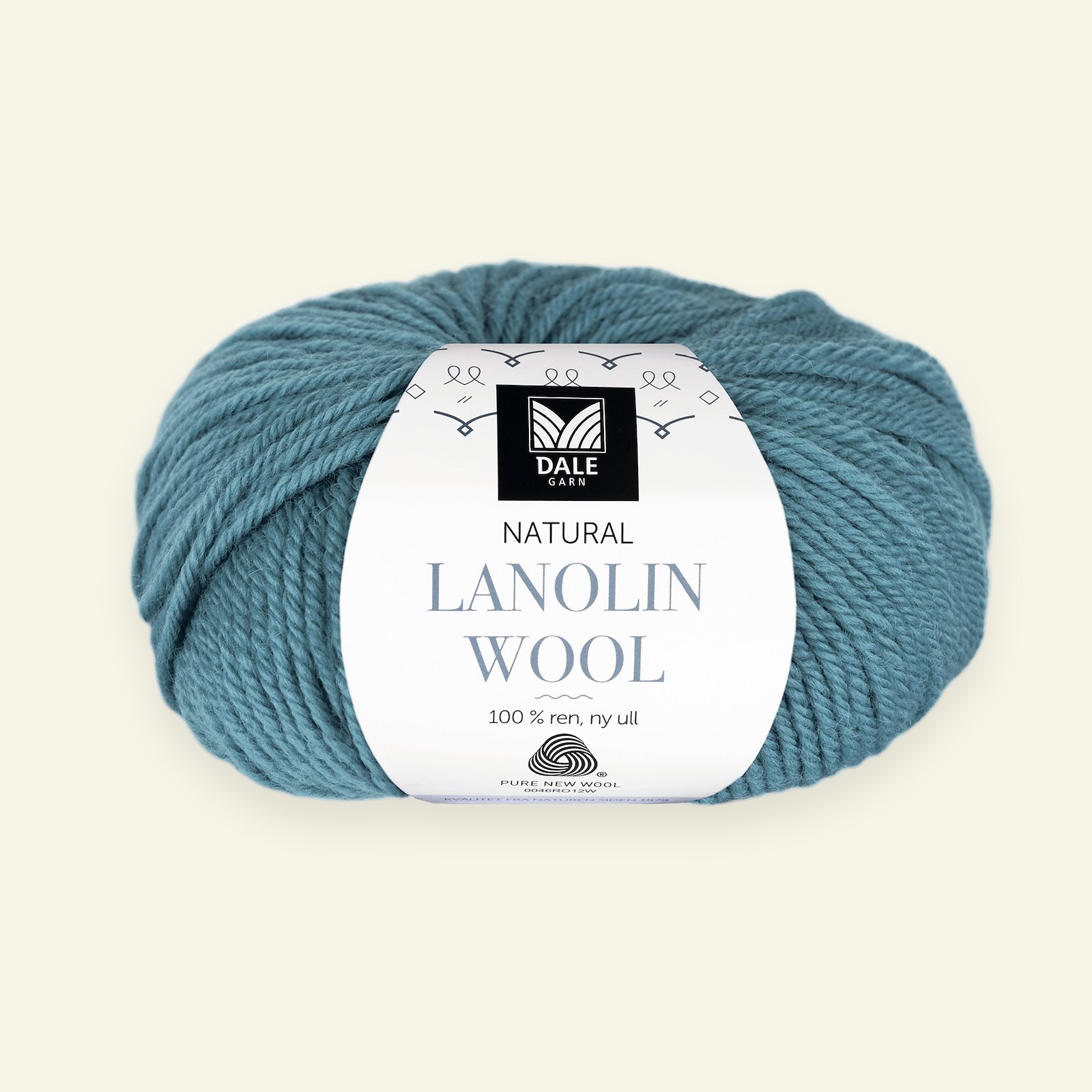 Dale Garn, 100% ekologisk ullgarn "Lanolin Wool", petrol (1416) 90000278_pack