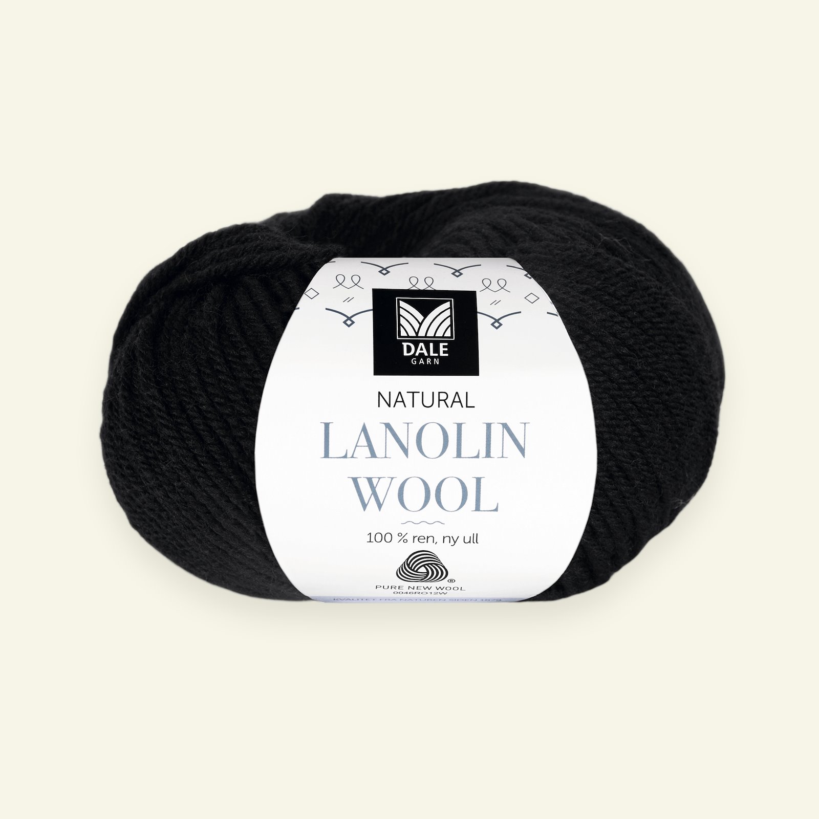 Dale Garn, 100% ekologisk ullgarn "Lanolin Wool", svart (1404) 90000273_pack