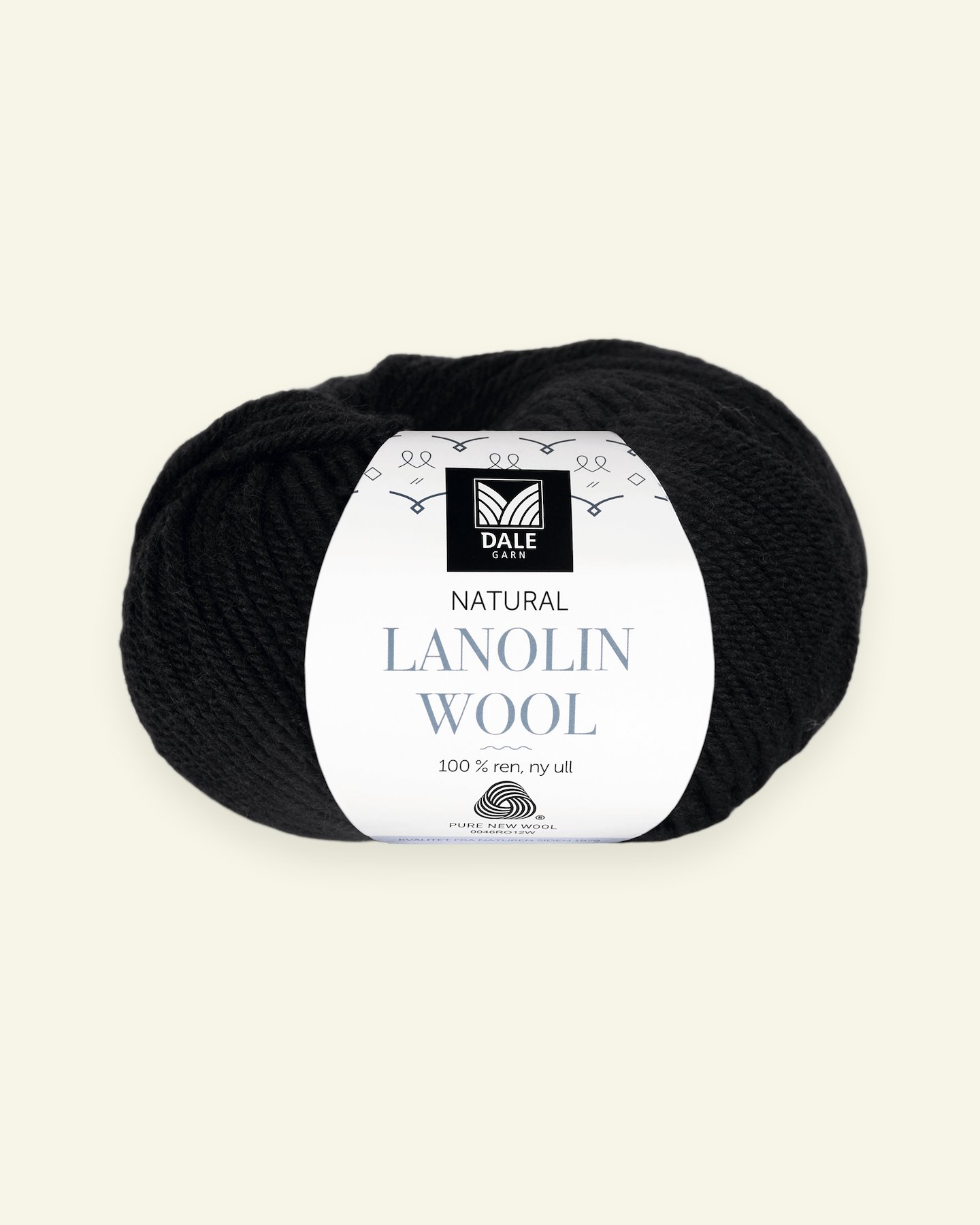 Dale Garn, 100% ekologisk ullgarn "Lanolin Wool", svart (1404) 90000273_pack
