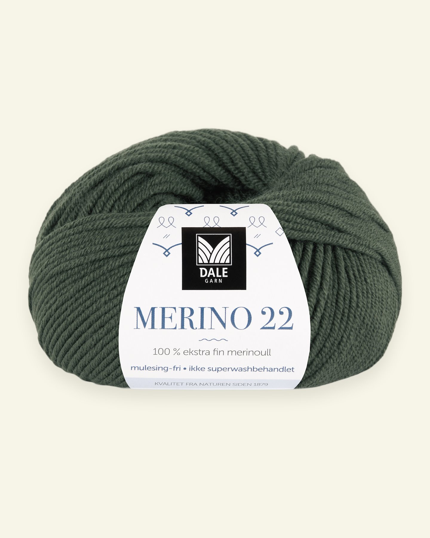 Dale Garn, 100% ekstra fint merinogarn "Merino 22", army grøn (2014) 90000375_pack