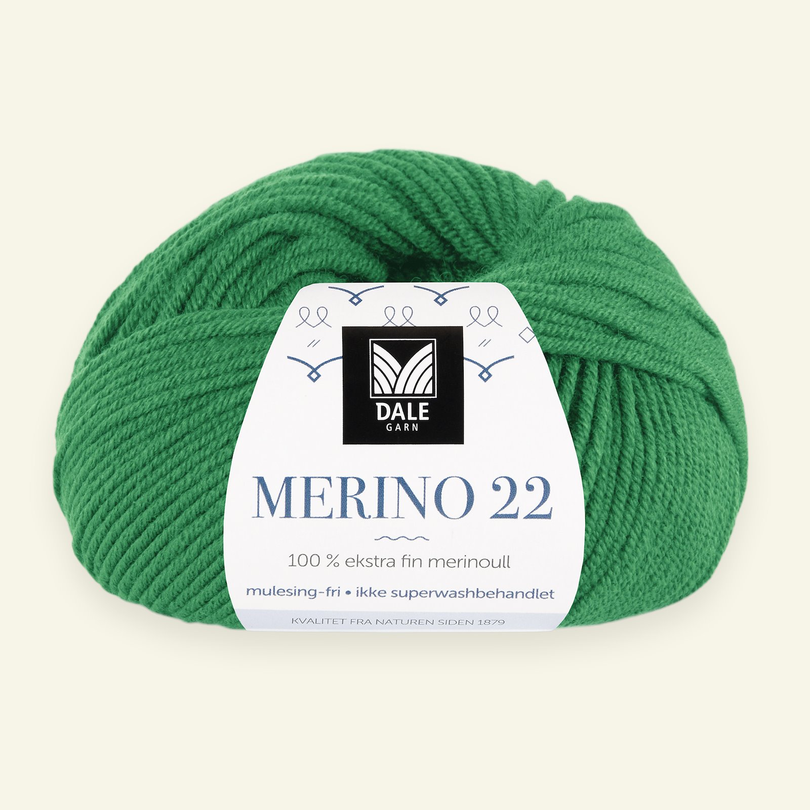 Dale Garn, 100% ekstra fint merinogarn "Merino 22", Skarp grønn (2031) 90000392_pack