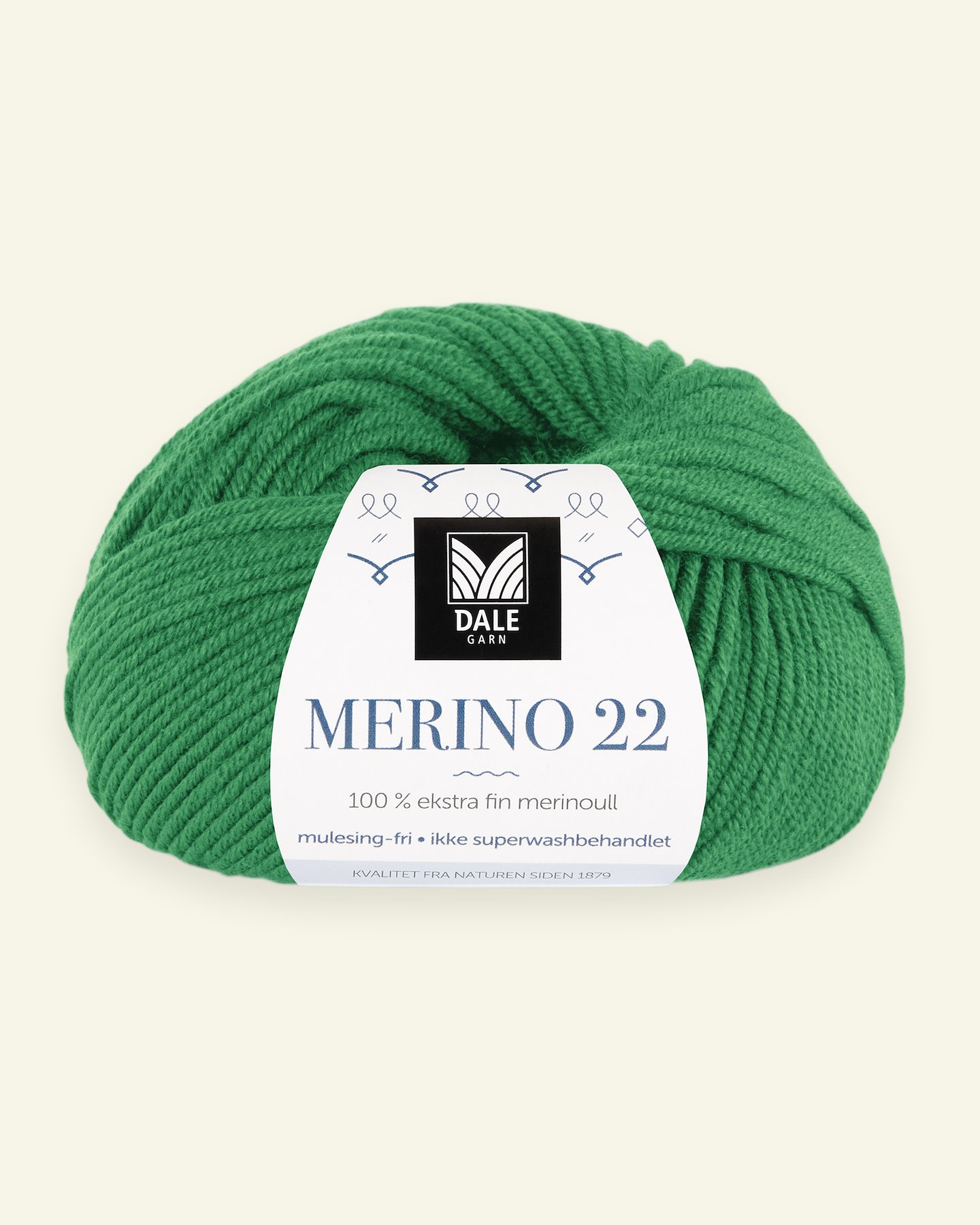 Dale Garn, 100% ekstra fint merinogarn "Merino 22", Skarp grønn (2031) 90000392_pack