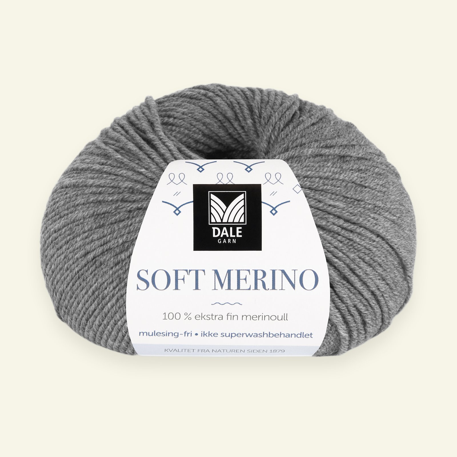 Dale Garn, 100% ekstra fint merinogarn "Soft Merino", grå mel. (3003) 90000325_pack