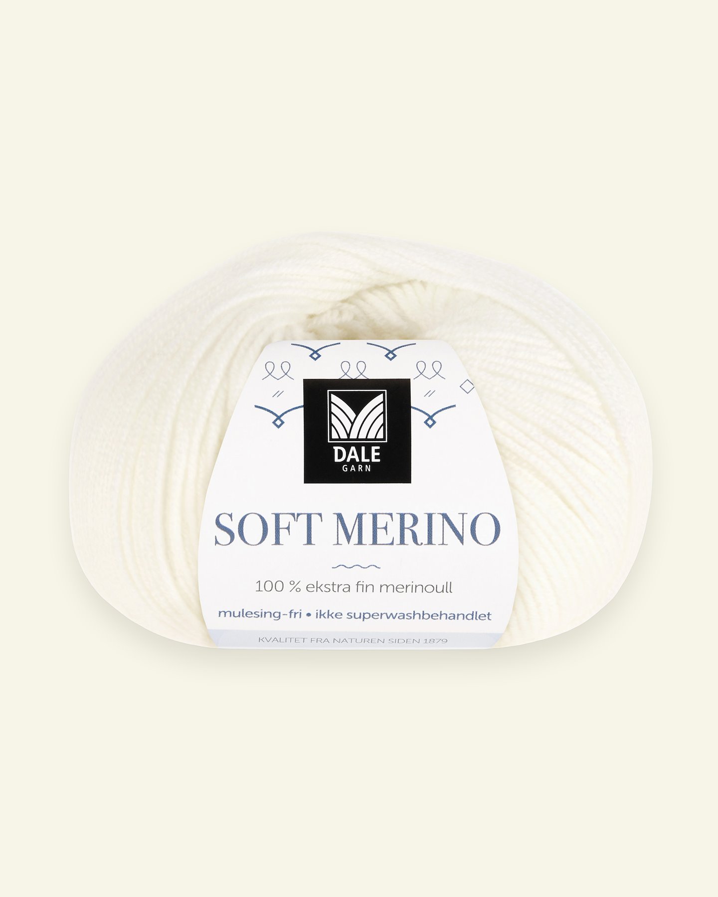 Dale Garn, 100% ekstra fint merinogarn "Soft Merino", hvid (3001) 90000323_pack