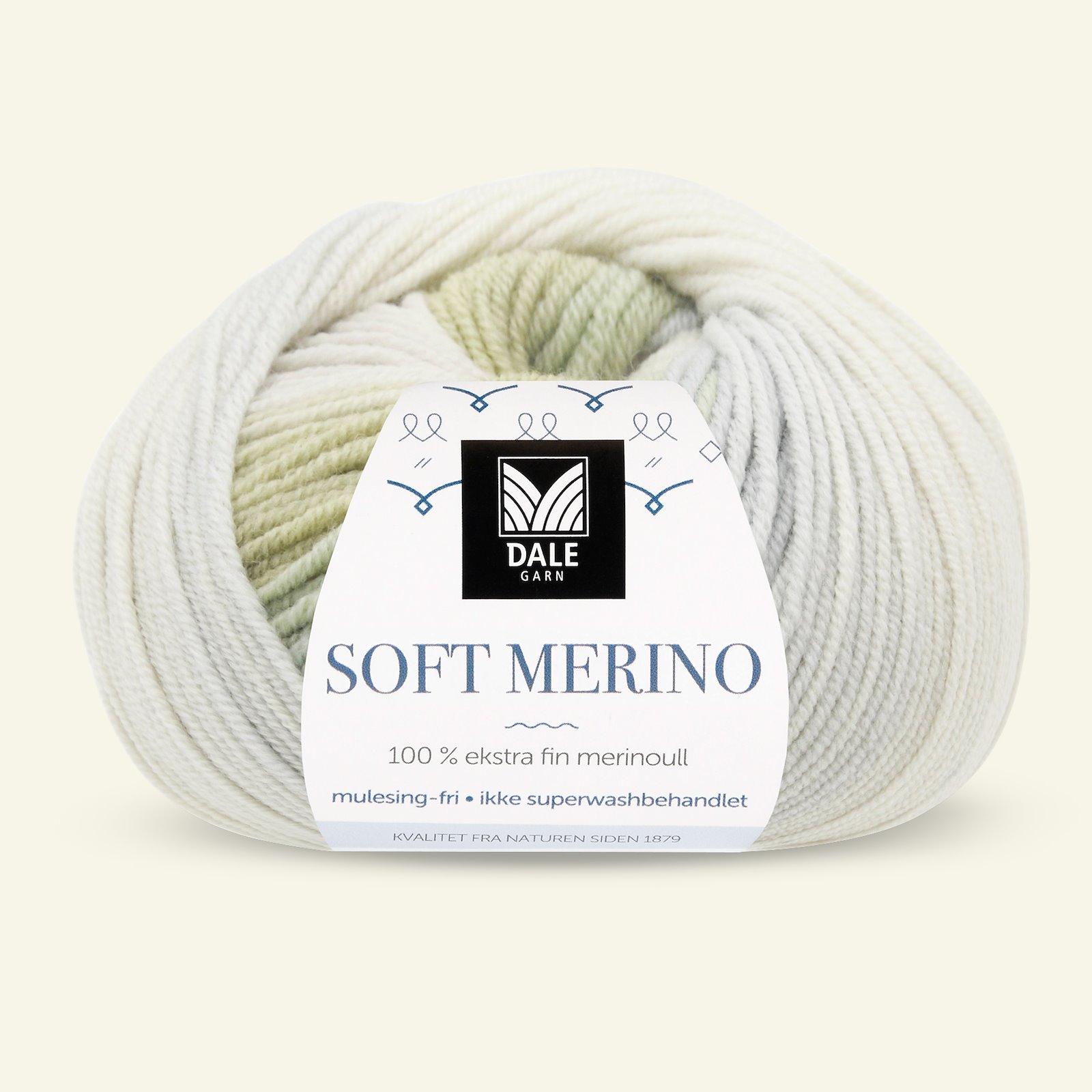 Dale Garn, 100% ekstra fint merinogarn "Soft Merino", Mint print 90001223_pack