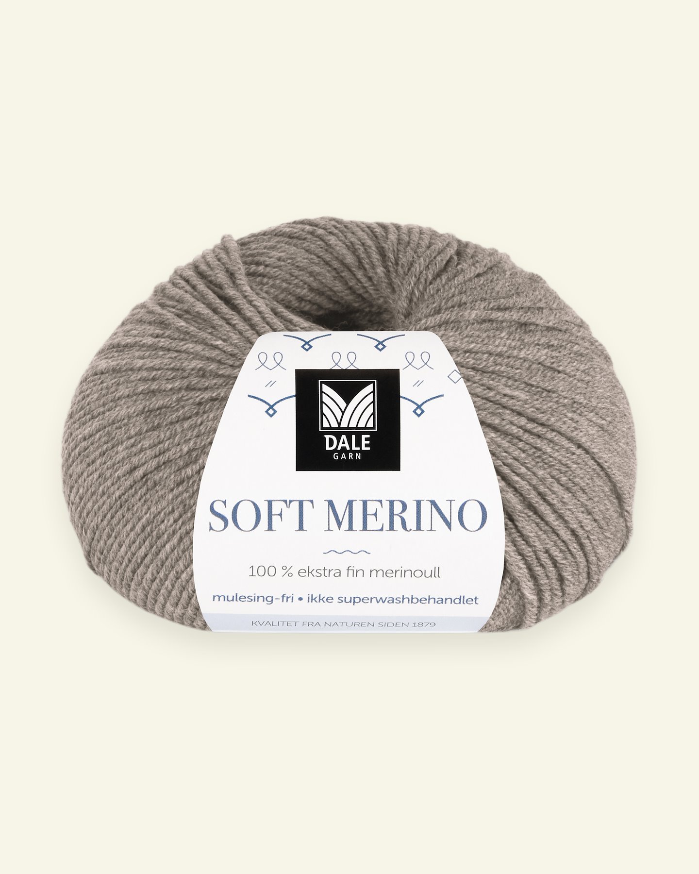 Dale Garn, 100% ekstra fint merinogarn "Soft Merino", mørk beige mel (3005) 90000326_pack