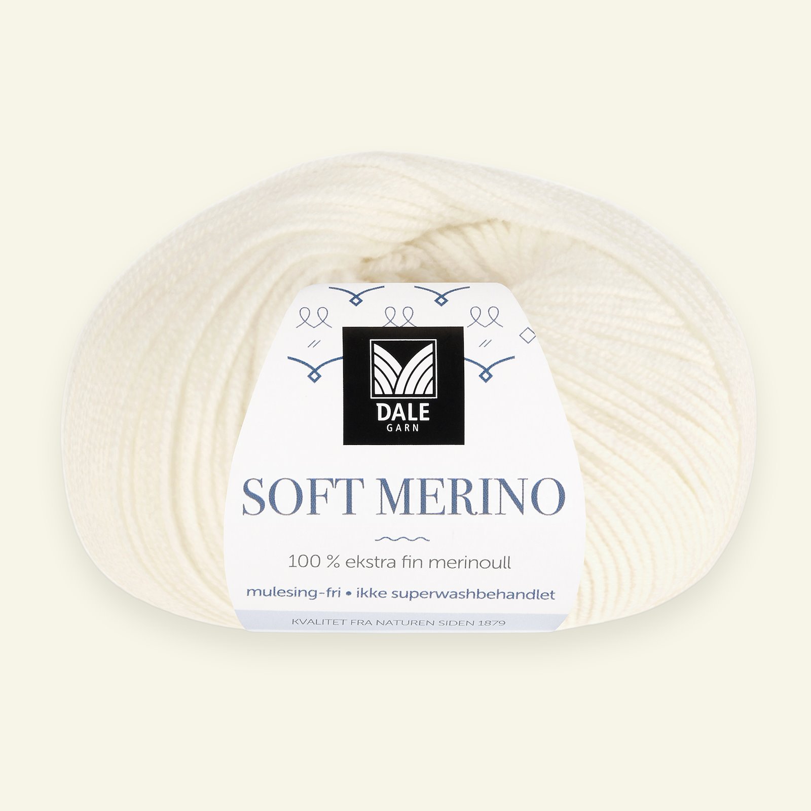 Dale Garn, 100% ekstra fint merinogarn "Soft Merino", offwhite (3019) 90000340_pack