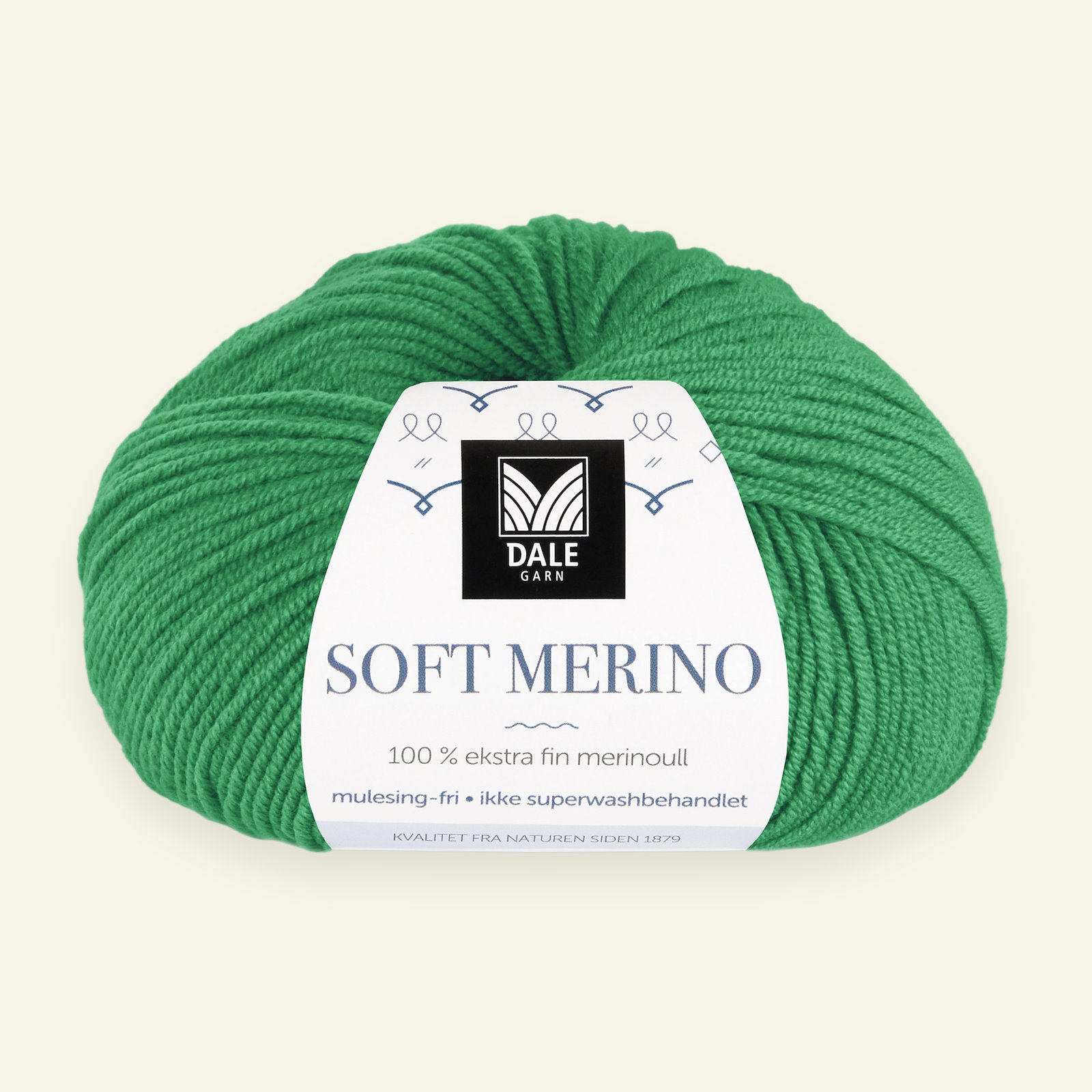 Dale Garn, 100% ekstra fint merinogarn "Soft Merino", Skarp grønn (3030) 90000351_pack