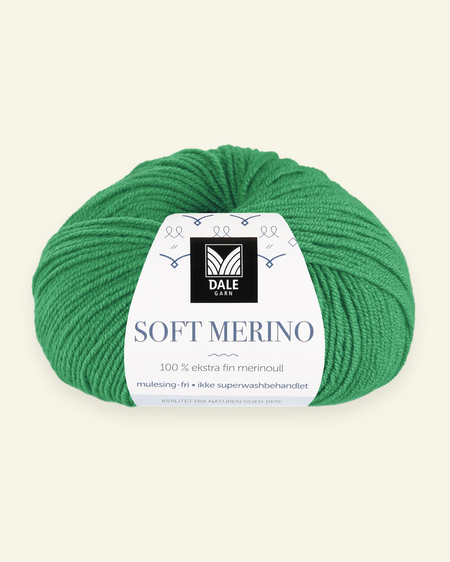 Dale Garn, 100% ekstra fint merinogarn "Soft Merino", Skarp grønn (3030) 90000351_pack