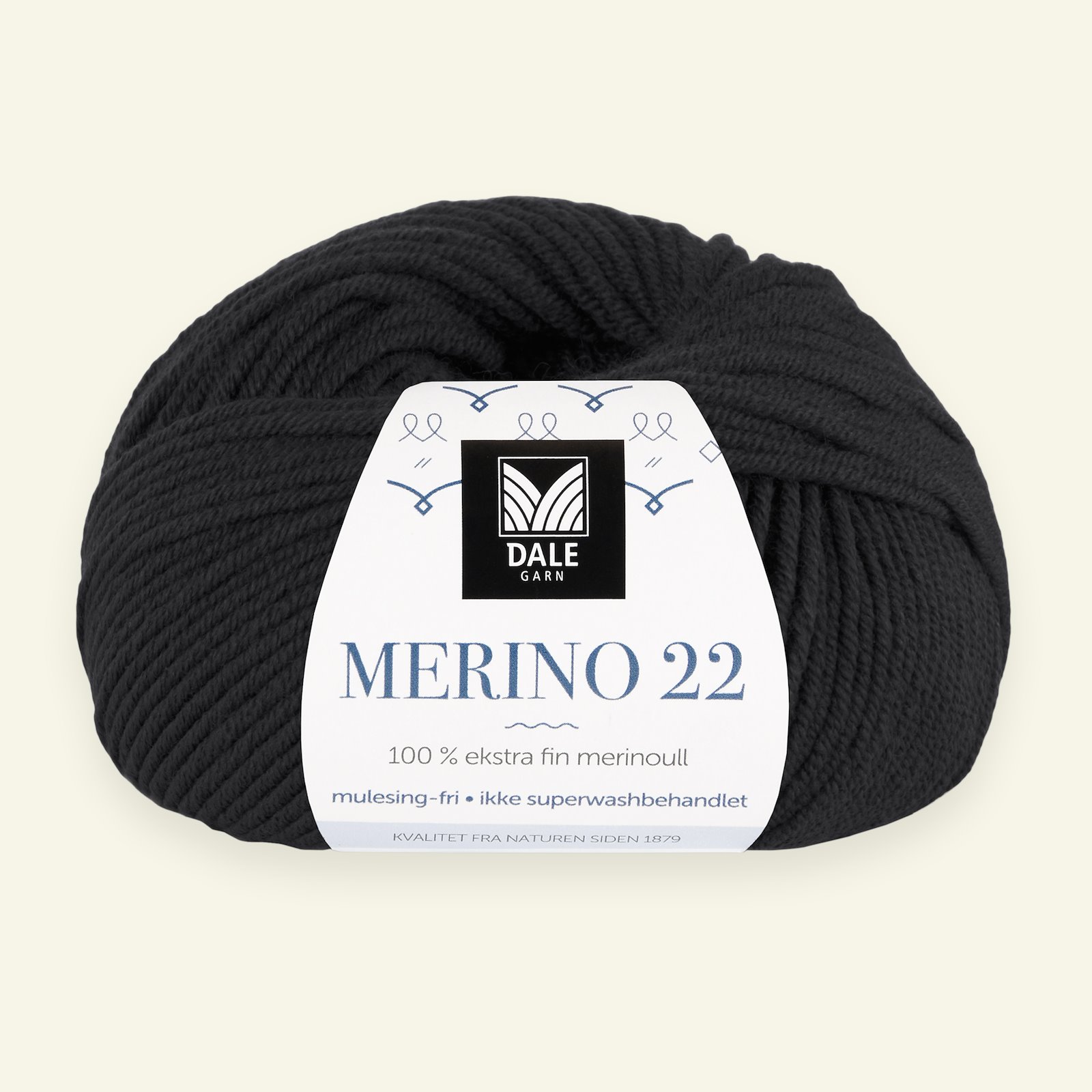 Dale Garn, 100% extra fine merino wool yarn, "Merino 22", black (2025) 90000386_pack