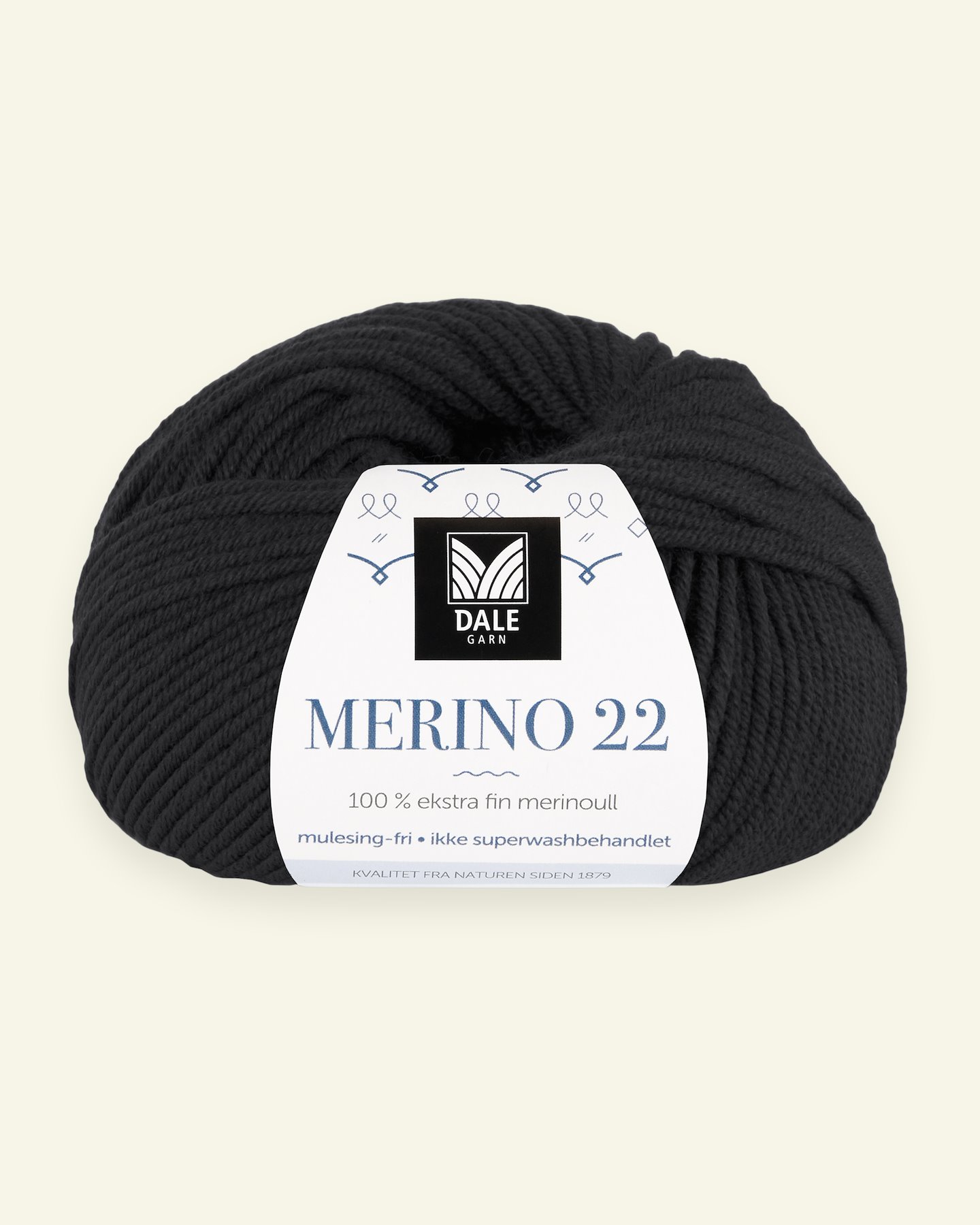 Dale Garn, 100% extra fine merino wool yarn, "Merino 22", black 90000386_pack