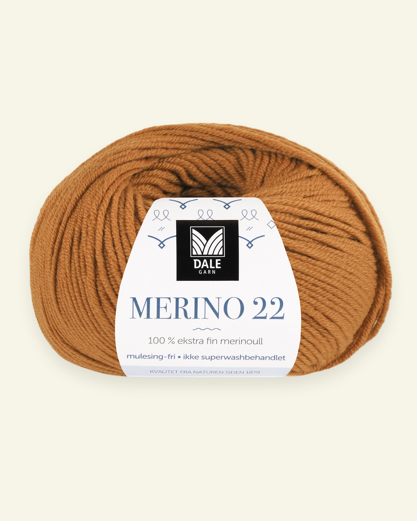 Dale Garn, 100% extra fine merino wool yarn, "Merino 22", bruned orange (2019) 90000380_pack