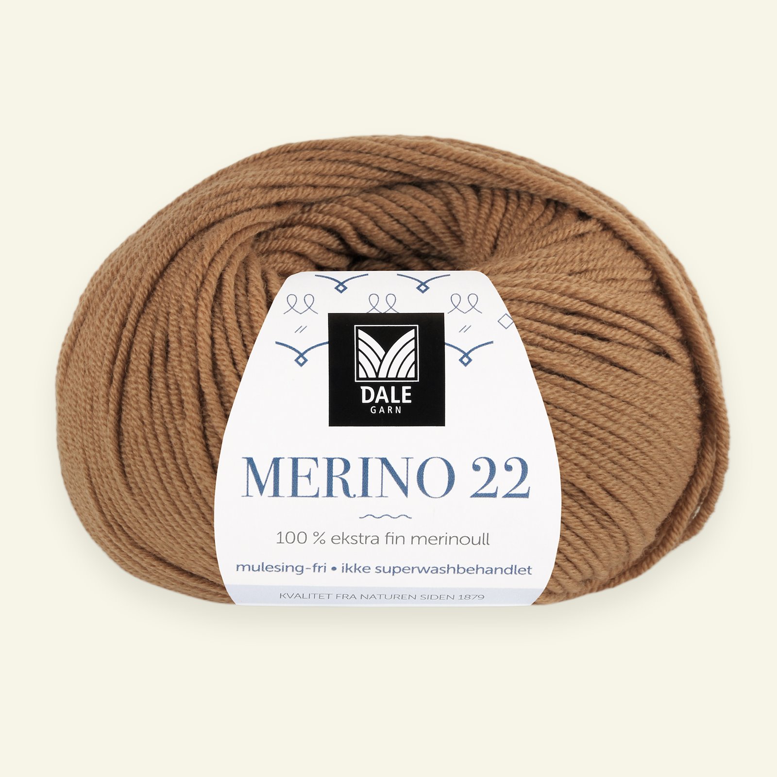 Dale Garn, 100% extra fine merino wool yarn, "Merino 22", caramel (2007) 90000368_pack