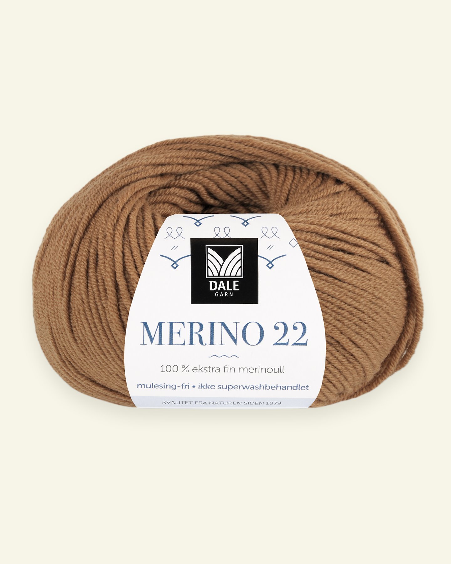 Dale Garn, 100% extra fine merino wool yarn, "Merino 22", caramel (2007) 90000368_pack