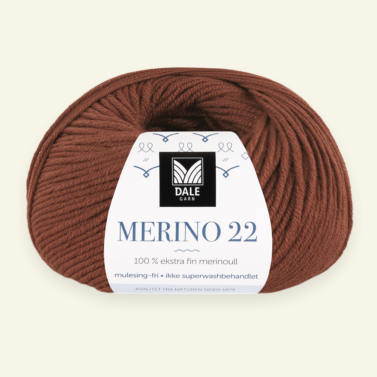 Dale Garn, 100% extra fine merino wool yarn, "Merino 22", copper (2009) 90000370_pack