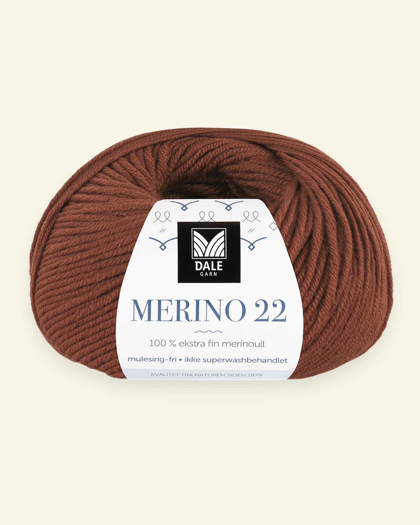 Dale Garn, 100% extra fine merino wool yarn, "Merino 22", copper (2009) 90000370_pack
