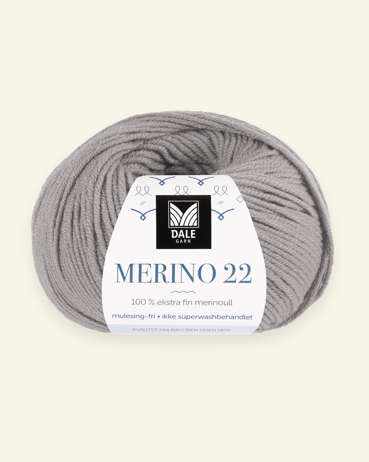 Dale Garn, 100% extra fine merino wool yarn, "Merino 22", light grey (2037) 90000398_pack